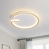 Modern White Led Flush Mount Lamp - Round Acrylic Bedroom Light 16/19.5 Dia G-Pattern Warm/White /