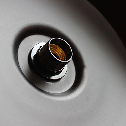 Height Adjustable Farmhouse Barn Pendant Lamp Black/White Metal Hanging Ceiling Light For Bars