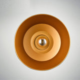 Industrial Barn Pendant Light With Metallic Shade - 1-Light Ceiling Lamp In White Perfect For