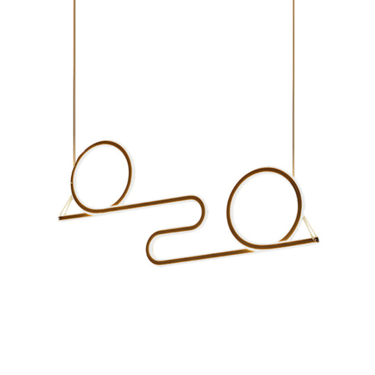 Contemporary Black Acrylic Led Pendant Light For Dining Room