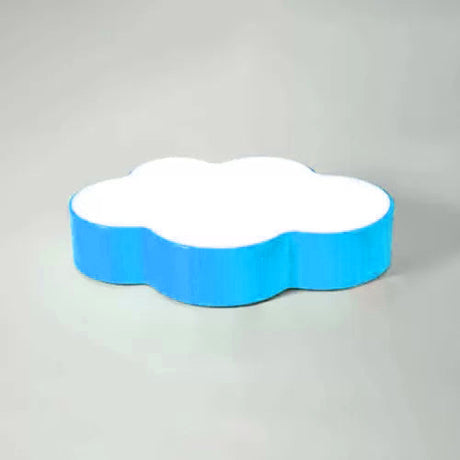 Kids Room Candy Colored Cloud Flush Ceiling Light - Cartoon Acrylic Lamp Blue / 18 White