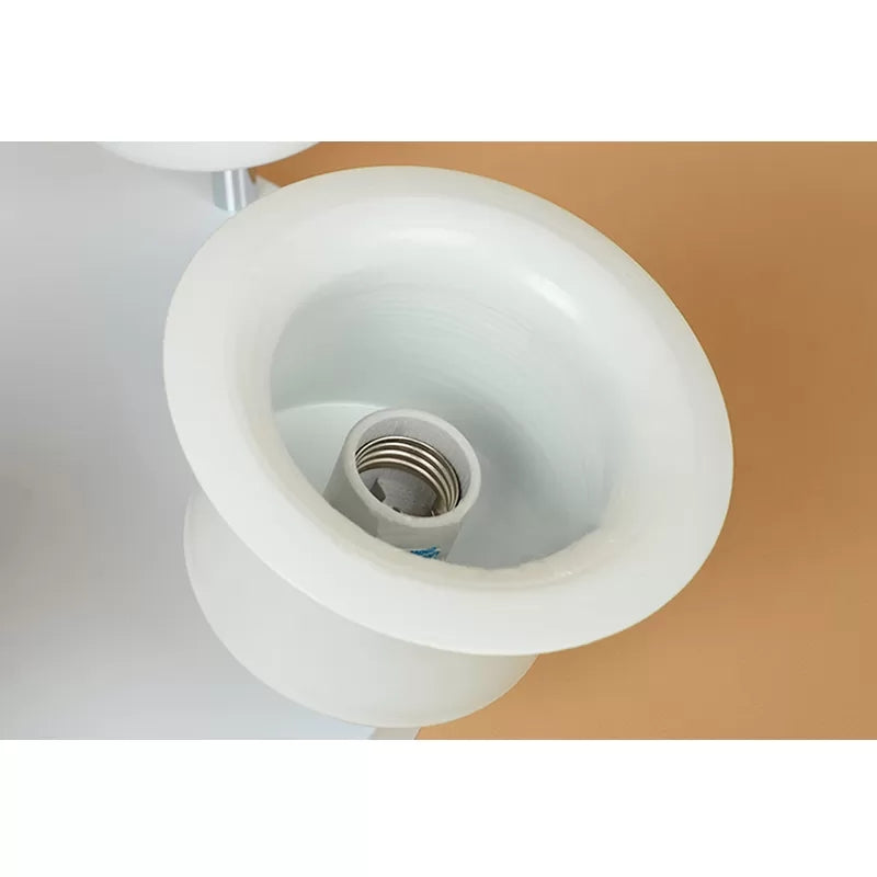 Contemporary Rotatable Ceiling Lamp In White For Boys’ Bedroom