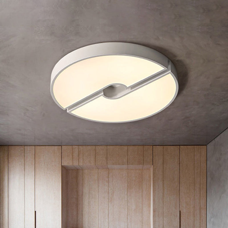 Modern Led Acrylic Flushmount Ceiling Light - White 16-23.5 Inch Width Options / 16 Warm