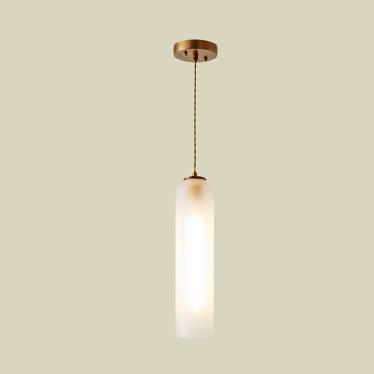 Modern White Glass Pendant Light With Gold Suspension Ideal For Dining Room Ambiance