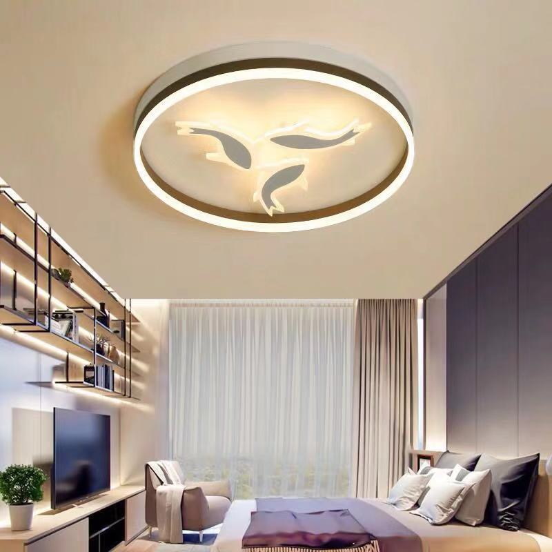 Creative Acrylic Ring Led Ceiling Light With Swimming Fish Ideal For Baby Room
