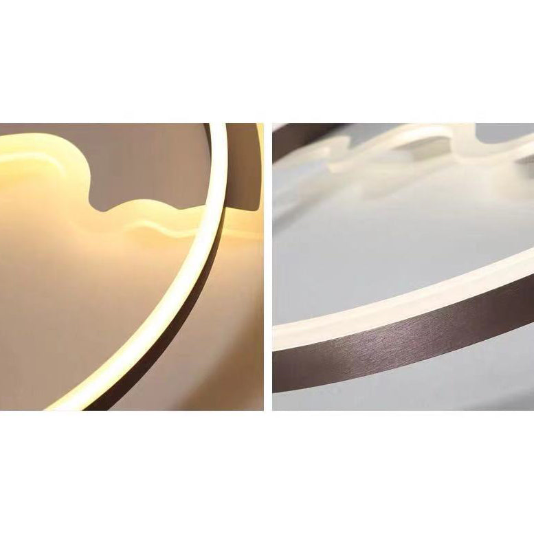 Creative Acrylic Ring Led Ceiling Light With Swimming Fish Ideal For Baby Room