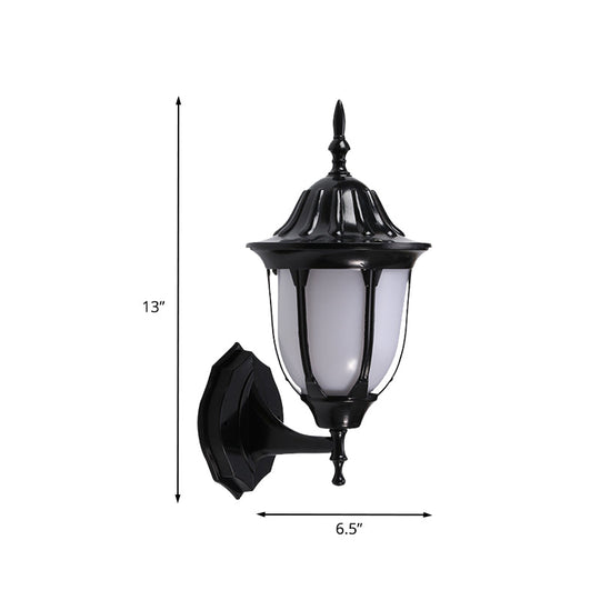 Wall Mounted Pig Cage Sconce Lighting In Black Finish For Passages