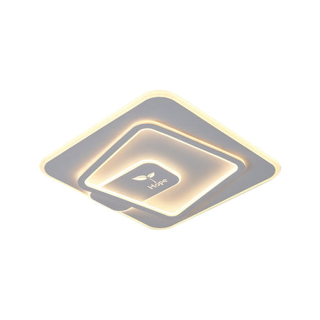 Minimalist Led Bedroom Ceiling Light With Acrylic Shade (Warm/White)