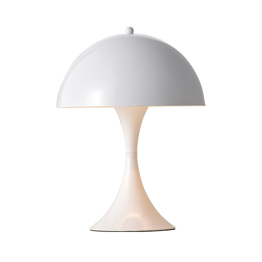 Modern White/Black Mushroom Night Table Light - Metal Desk Lamp For Living Room