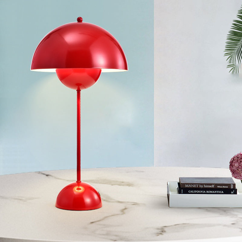 Macaroon Finish Table Lamp With Dome Shade Ideal For Study Room Or Reading Nook