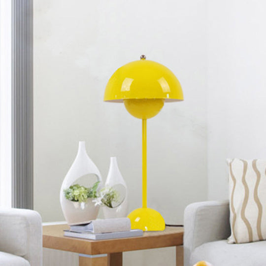 Macaroon Finish Table Lamp With Dome Shade Ideal For Study Room Or Reading Nook