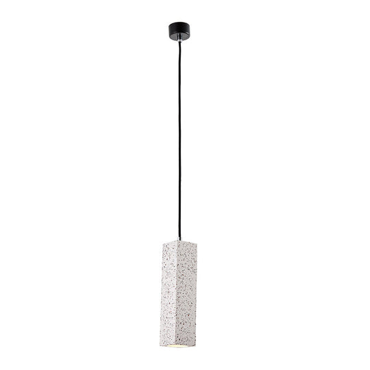 Sleek Nordic Marble 1-Head Pendant Light In White - Modern Slim Design For Bedside Led Ceiling Lamp