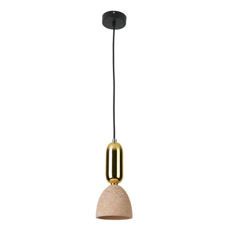 Domed Terrazzo Pendant: White/Black/Pink Light Fixture For Dining Rooms
