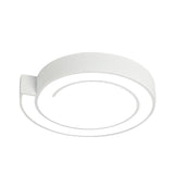 Modernist Acrylic Flushmount Lighting: Whistling Led Ceiling Lamp For Bedroom In Warm/White Light