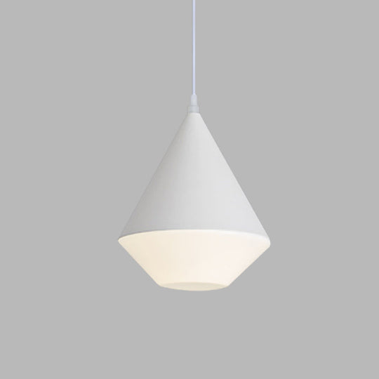 Modern Diamond Acrylic Led Pendant Light Fixture For Dining Table