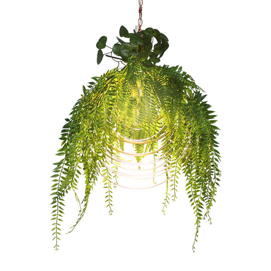 Gold Iron Circle Pendant Light For Restaurants & Warehouses