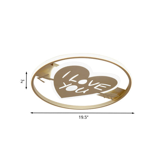 Golden Nordic Mountain/Starfish Acrylic Led Flush Light For Bedroom