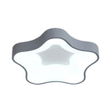 Contemporary Acrylic Led Ceiling Spotlight In White/Grey For Starry Bedroom