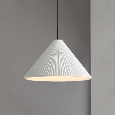 1-Head Nordic Style Pendant Light: 12.5/16.5 W Ribbed Design Blue/Pink/White Resin Bedroom Hanging