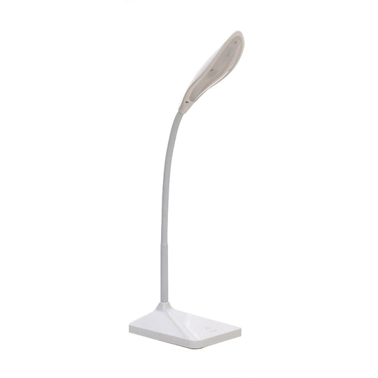 Modern Touch Control Led Desk Lamp - Rechargeable Reading Light In Blue/Pink/White