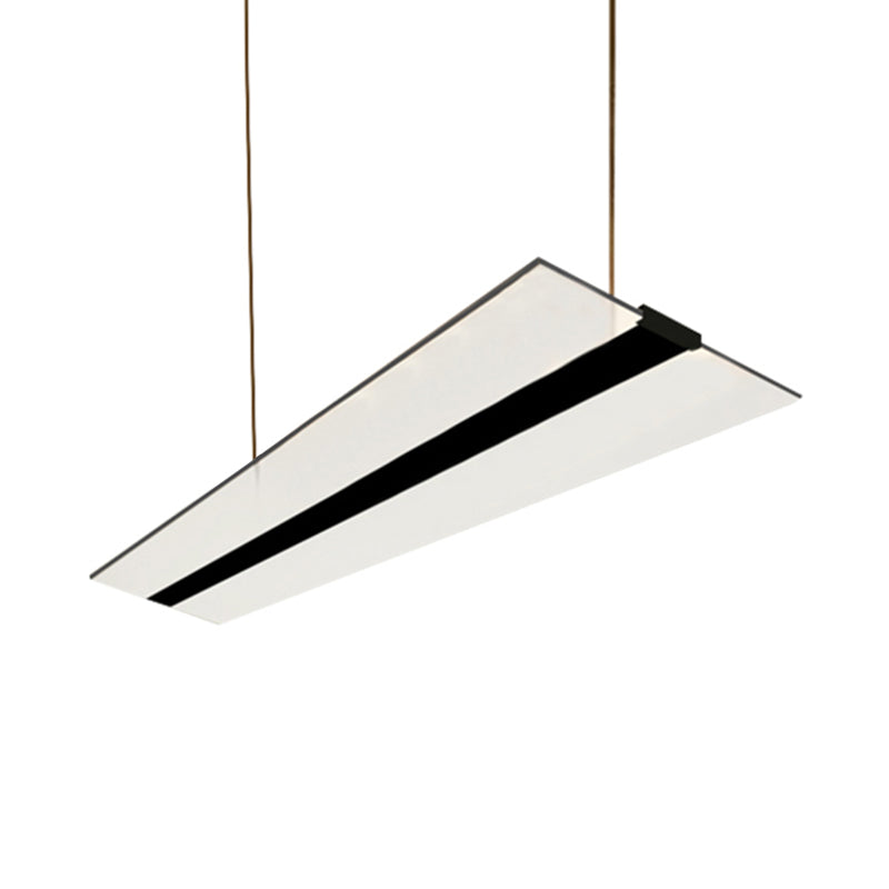 Modern Flaky Pendant Light: Acrylic Led Hanging Lamp Kit In Warm/White/Natural Light