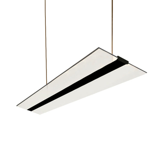 Modern Flaky Pendant Light: Acrylic Led Hanging Lamp Kit In Warm/White/Natural Light