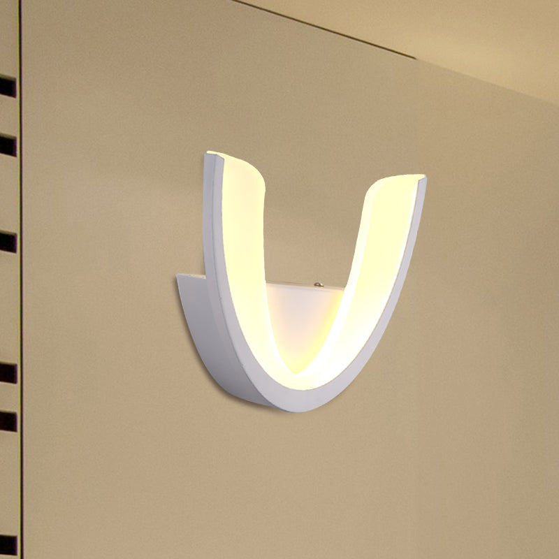 Minimalist Geometric Led Wall Sconce Warm/White Light