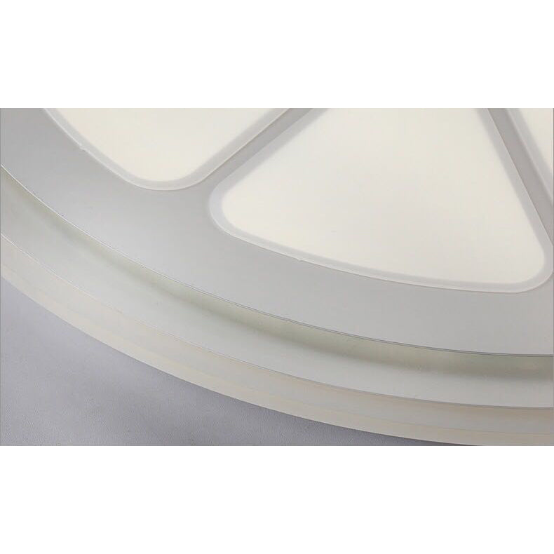 Lemon Led Circular Ceiling Mount Light – Cartoon Acrylic Lamp White Perfect For Bathrooms