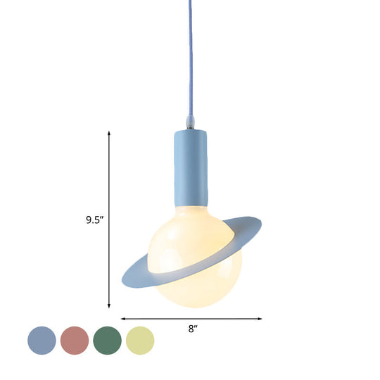 Modern Glass Pendant Light With Colorful Shades - Ideal For Dining Room Décor