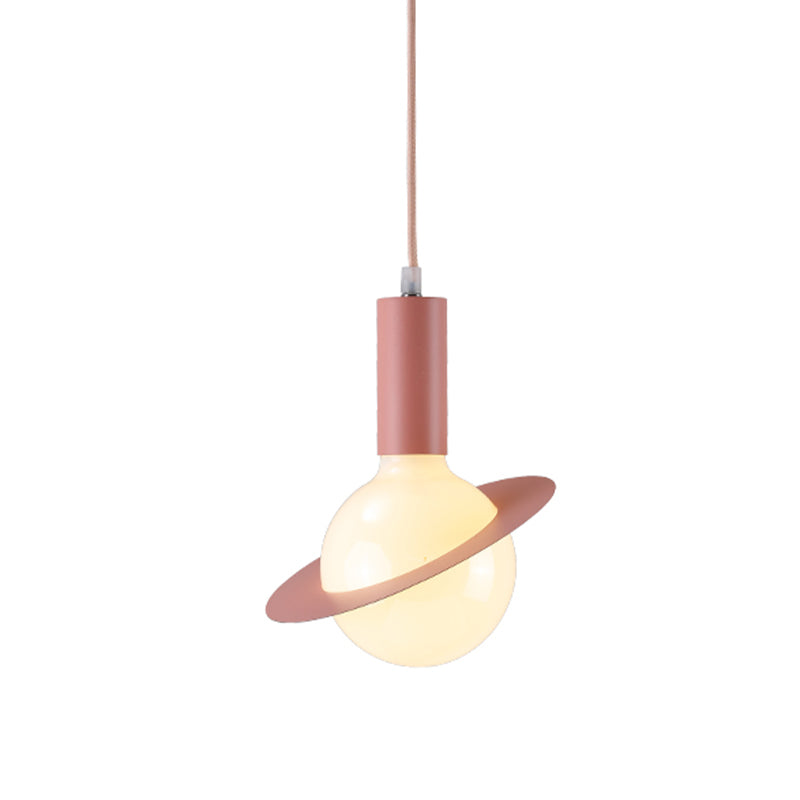 Modern Glass Pendant Light With Colorful Shades - Ideal For Dining Room Décor