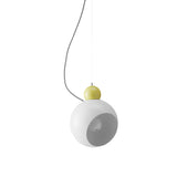 Stylish Nordic Metal Pendant Lamp - 1 Light Ceiling Lighting In Green/White For Living Room