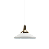 Modern Shallow Cone Pendant Light - Aluminum Hanging Lamp For Hotel Kitchen