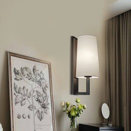 Modern Cone Wall Sconce In Chrome For Bedside Lighting