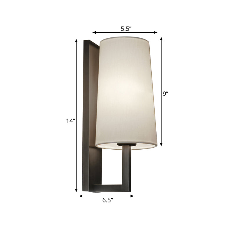 Modern Cone Wall Sconce In Chrome For Bedside Lighting