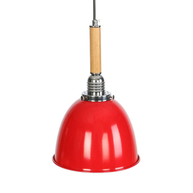 Lodge Style Bell Pendant With Adjustable Cord - 1 Light Warehouse Fixture