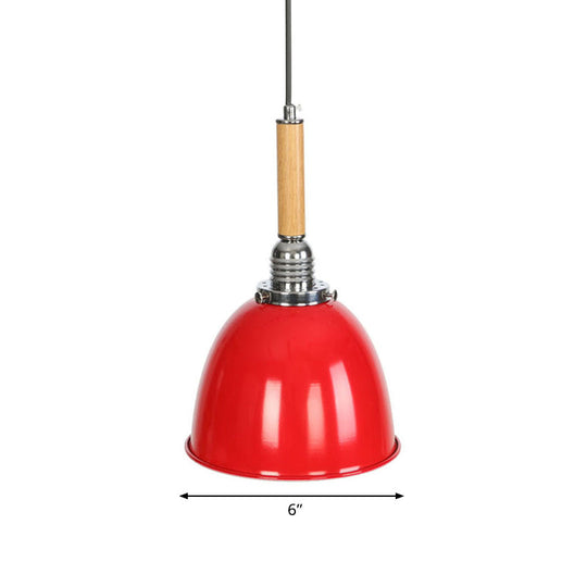 Lodge Style Bell Pendant With Adjustable Cord - 1 Light Warehouse Fixture
