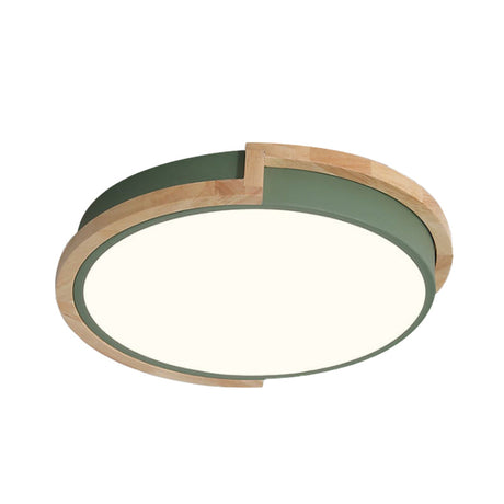 Nordic Stylish Acrylic Round Flush Ceiling Light In Warm/White For Living Room Or Porch