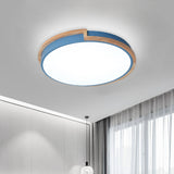 Nordic Stylish Acrylic Round Flush Ceiling Light In Warm/White For Living Room Or Porch
