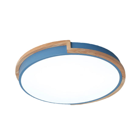 Nordic Stylish Acrylic Round Flush Ceiling Light In Warm/White For Living Room Or Porch