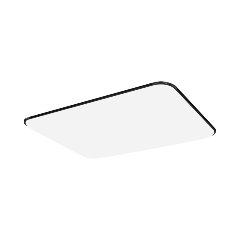 Simple Stylish Rectangular Led Ceiling Light In White – 25.5’/32’ Diameter - Ideal For Bedroom