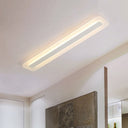 Modern Led Acrylic Flush Mount Light - 16’/23.5’/31.5’ Wide White Ceiling Fixture With