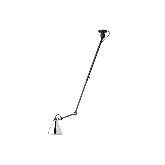 Modern Metallic Dome Pendant Lamp - 1 Bulb Black/Gray Ceiling Light With Articulated Arm For Kitchen