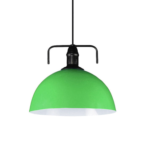 Vintage Blue/Green Metal Pendant Light - 12/14/16 Wide Indoor Hanging Ceiling With Cord