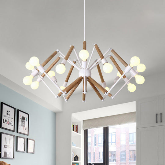 Spider Shape Suspension Light - Contemporary Metal Chandelier For Living Room (8/10/12/16-Head)