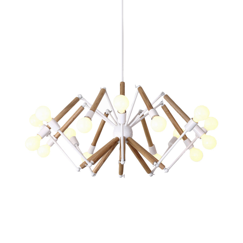 Spider Shape Suspension Light - Contemporary Metal Chandelier For Living Room (8/10/12/16-Head)