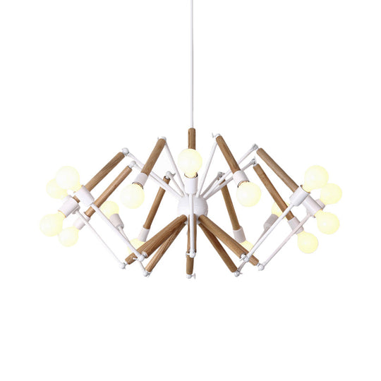 Spider Shape Suspension Light - Contemporary Metal Chandelier For Living Room (8/10/12/16-Head)