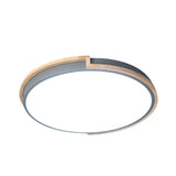 Eye-Caring Slim Drum Led Ceiling Light For Bedroom - Choice Of 3 Sizes In Black Grey Or White