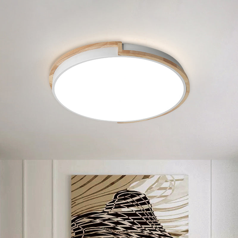 Eye - Caring Slim Drum Led Ceiling Light For Bedroom - Choice Of 3 Sizes In Black Grey Or White