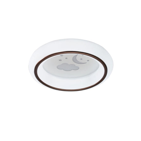 Nordic Acrylic Led Ceiling Light With Elk/Star/Hot Air Balloon Pattern - Flush Mount