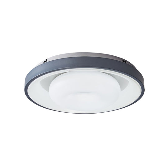 Modern Blue - White Led Ceiling Light With Acrylic Shade: Macaron Flush Mount Lamp
